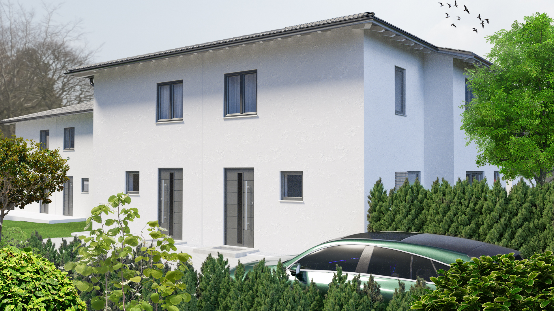 3D Visualisierung Agentur - Visualisierung von einem Einfamilienhaus