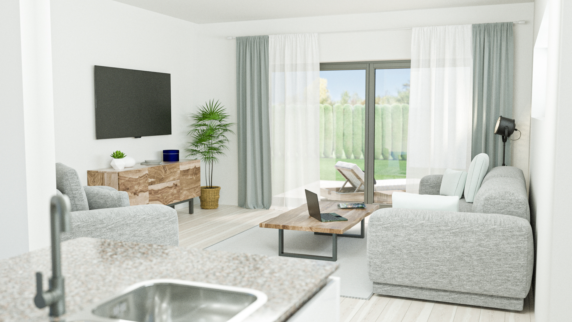 3D Visualisierung Agentur - Visualisierung eines Wohzimmers