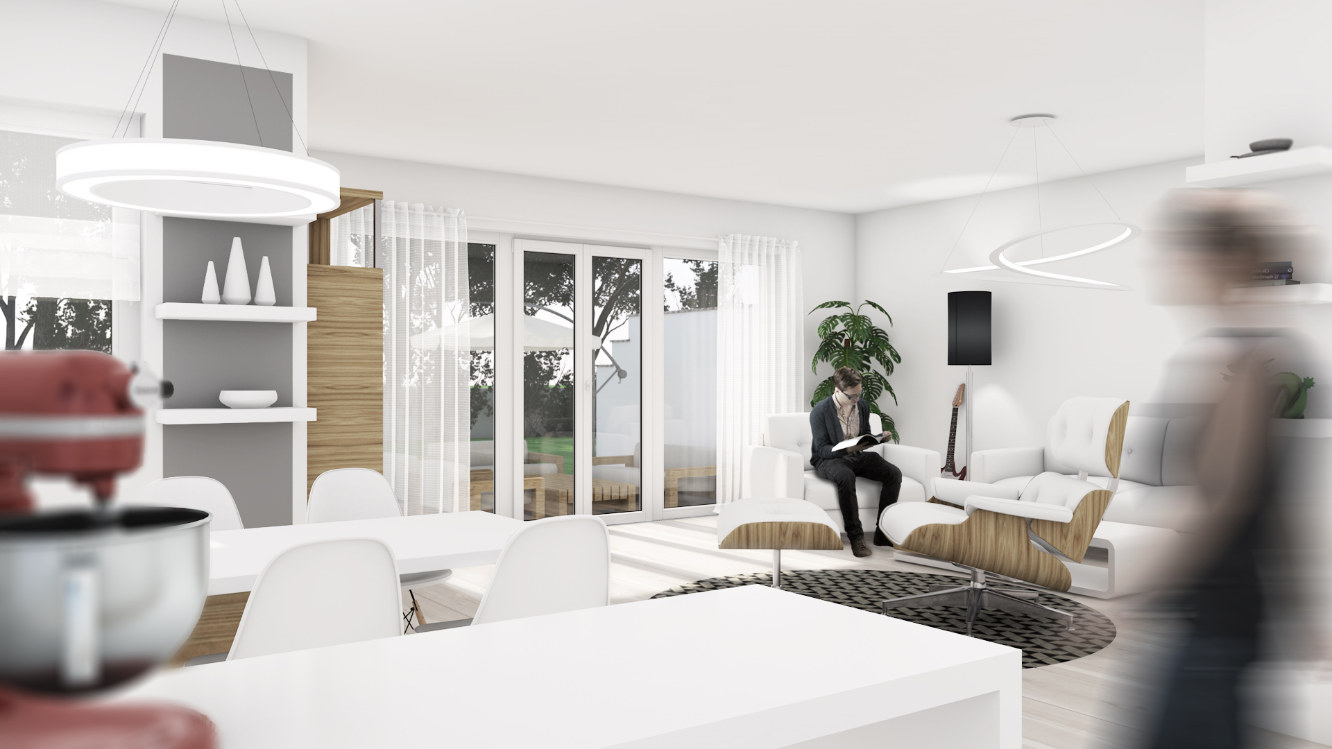 3D Visualisierung eines Büros