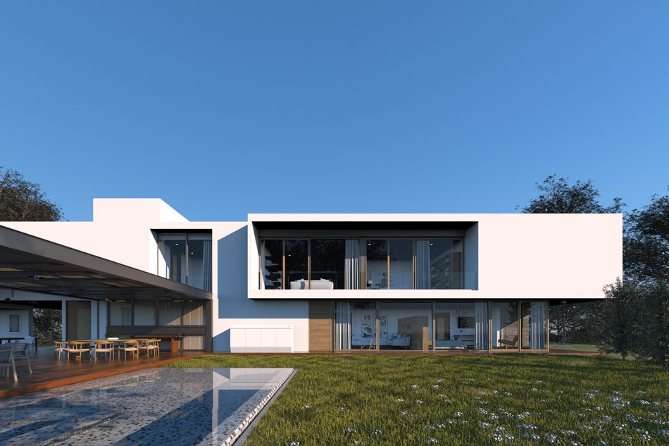 3D Visualisierung von einem Luxus Gebäude